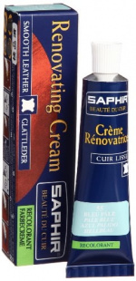 Жидкая кожа Saphir Creme Renovatrice 25 мл., Бледно-голубая фото 44817