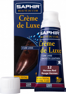 Крем Saphir водоотталкивающий Creme De Luxe 75 мл., Красный гермес фото 44928