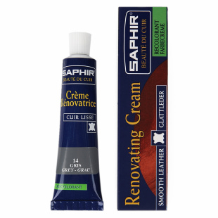 Жидкая кожа Saphir Creme Renovatrice 25 мл., Серая фото 44793