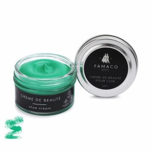 Крем для обуви светло-зелёный Famaco Creme De Beaute, 50 мл фото 47700