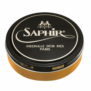 Паста-крем Saphir Medaille D'or для обуви Pate De Luxe 100 мл., Желтый WAX фото 44668