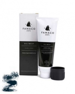 Крем-блеск темно-зеленовато-синий для гладкой кожи Famaco Sil'best, 75 мл фото 47973