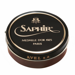 Паста-крем Saphir Medaille D'or для обуви Pate De Luxe 50 мл., Коньяк фото 44679