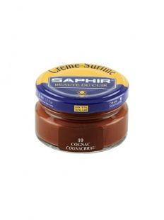 Крем Saphir для обуви увлажняющий Creme Surfine 50 мл., Коньяк фото 44629