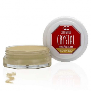 Воск серо-бежевый для обуви Columbus Crystal Wax&Cream, 35 ml фото 46558