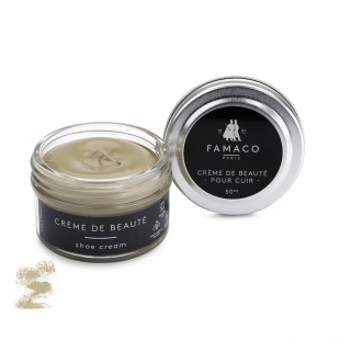 Крем для обуви пепельный Famaco Creme De Beaute, 50 мл фото 47687