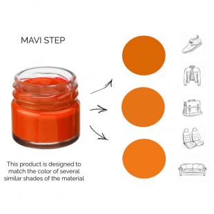 Крем для обуви темно оранжевый 163 Mavi Step Creme De Beaute, 25 мл фото 56156