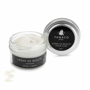 Крем для обуви белый+ Famaco Creme De Beaute, 50 мл фото 47650