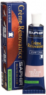 Жидкая кожа Saphir Creme Renovatrice 25 мл., Пастельно-розовый фото 44830