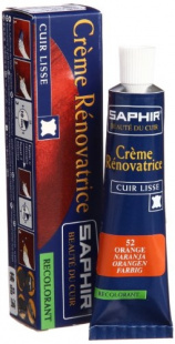 Жидкая кожа Saphir Creme Renovatrice 25 мл., Оранжевая фото 44829