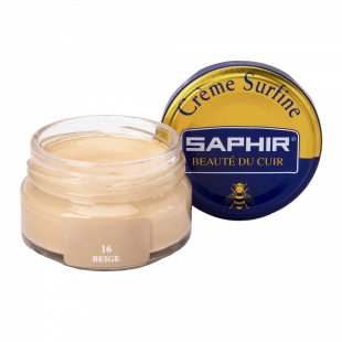 Крем Saphir для обуви увлажняющий Creme Surfine 50 мл., Бежевый фото 43728