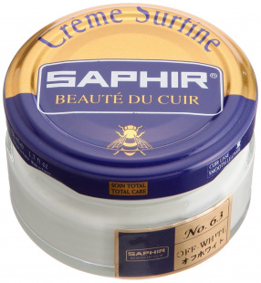 Крем Saphir для обуви увлажняющий Creme Surfine 50 мл., Беловатый фото 44599