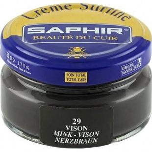 Крем Saphir для обуви увлажняющий Creme Surfine 50 мл., Норка фото 44747