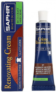 Жидкая кожа Saphir Creme Renovatrice 25 мл., Средне-коричневая фото 44791