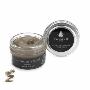 Крем для обуви светло-черный Famaco Creme De Beaute, 50 мл фото 47711