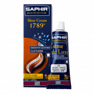 Крем для обуви Saphir Crème De Luxe 1789 50 мл, Белый фото 40766