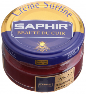 Крем Saphir для обуви увлажняющий Creme Surfine 50 мл., Красный гермес фото 44636