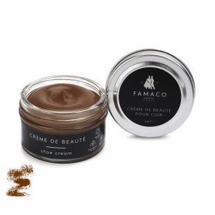 Крем для обуви табачный Famaco Creme De Beaute, 50 мл фото 47720