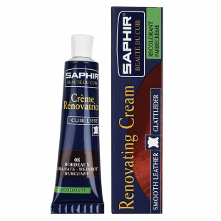 Жидкая кожа Saphir Creme Renovatrice 25 мл., Бордовая фото 44806
