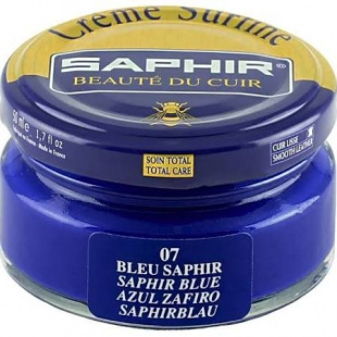 Увлажняющий крем для обуви Saphir Creme Surfine 50 мл., Сапфировый фото 44755
