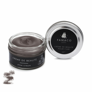 Крем для обуви черновато-серый Famaco Creme De Beaute, 50 мл фото 47751