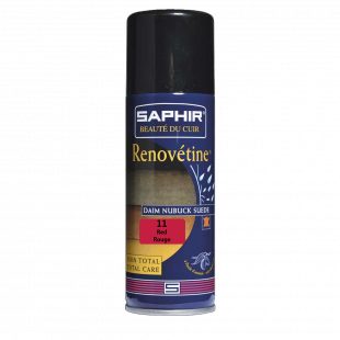 Аэрозоль - краситель Saphir для замши Renovetine 200 мл., Красный фото 44838