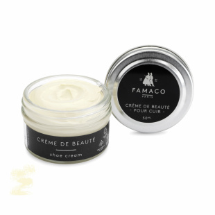 Крем для обуви беловатый-беж Famaco Creme De Beaute, 50 мл фото 47649