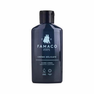 Деликатный темно-коричневый крем для обуви Famaco Creme Delicate, 125 мл фото 47369