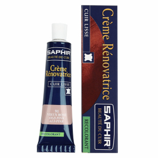 Жидкая кожа Saphir Creme Renovatrice 25 мл., Пастельно-розовый фото 44796