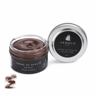 Крем для обуви коричневый Famaco Creme De Beaute, 50 мл фото 47674