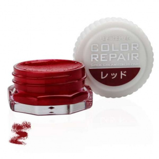 Крем красный для восстановления цвета обуви Columbus Leatherian Color Repair, 9 ml фото 46743