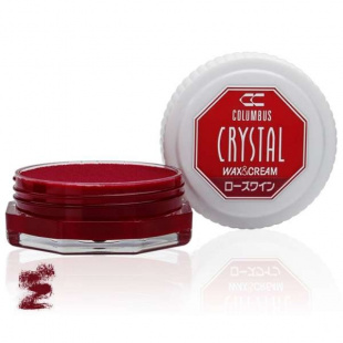 Воск винно-розовый для обуви Columbus Crystal Wax&Cream, 35 ml фото 46525
