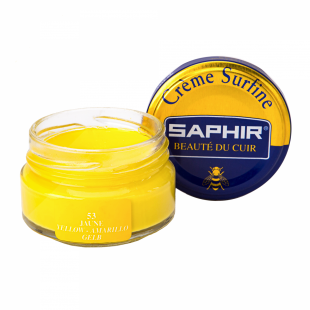 Крем Saphir для обуви увлажняющий Creme Surfine 50 мл., Желтый фото 43733
