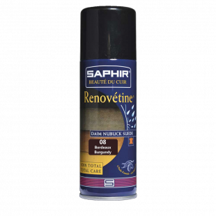 Аэрозоль - краситель Saphir для замши Renovetine 200 мл., Бордовый фото 44837