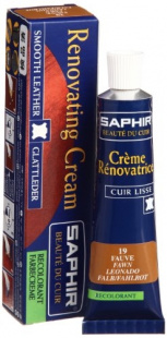 Жидкая кожа Saphir Creme Renovatrice 25 мл., Рыжеватая фото 44833