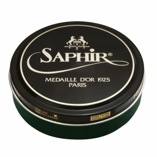 Паста-крем Saphir Medaille D'or для обуви Pate De Luxe 100 мл., Темно-зеленая фото 44673