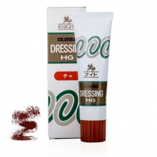 Крем-блеск коричневый для обуви Columbus Dressing HG, 50 ml фото 46792