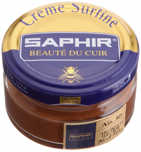 Крем Saphir для обуви увлажняющий Creme Surfine 50 мл., Бронзовый фото 44656