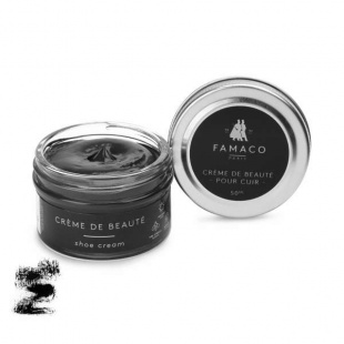 Крем для обуви черный Famaco Creme De Beaute, 50 мл фото 47752