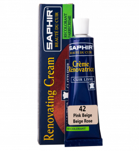 Жидкая кожа Saphir Creme Renovatrice 25 мл., Бежево-розовая фото 44856