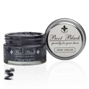 Крем для обуви темно-серый Boot Black Shoe Cream, 55 мл фото 46711