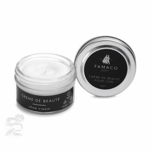 Крем - краска для обуви и изделий из кожи белая Famaco Creme De Beaute, 50 мл фото 47500