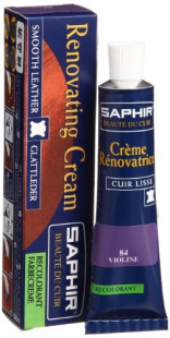 Жидкая кожа Saphir Creme Renovatrice 25 мл., Пурпурная фото 44831