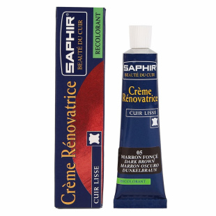 Жидкая кожа Saphir Creme Renovatrice 25 мл., Темно-коричневая фото 44789