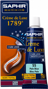 Крем для обуви Saphir Crème De Luxe 1789 50 мл, Бледно голубой фото 44939