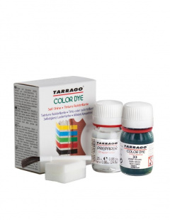 Краска Tarrago для гладкой кожи SELF SHINE COLOR DYE double 25мл.+25мл., Темно-зеленая фото 44447