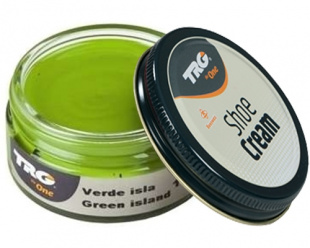Крем цвета зеленый шпинат для обуви из гладкой кожи Trg Shoe Cream, 50 мл фото 48809