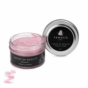 Крем для обуви сиренево-розовый Famaco Creme De Beaute, 50 мл фото 47716