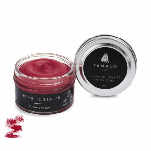 Крем для обуви розово-красный Famaco Creme De Beaute, 50 мл фото 47691